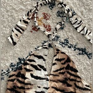 Forever 21 Contemporary Tiger Print Halter Top